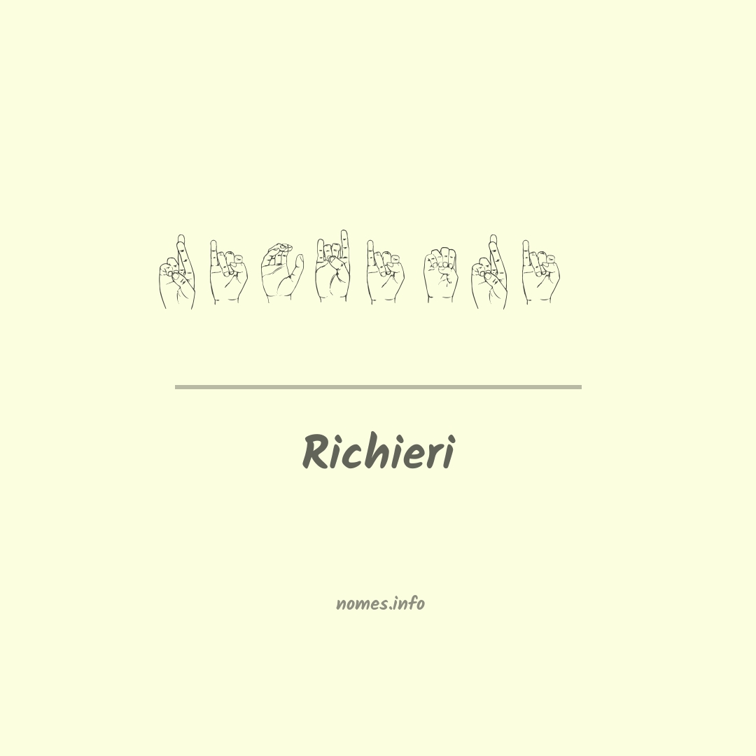 Richieri em Libras