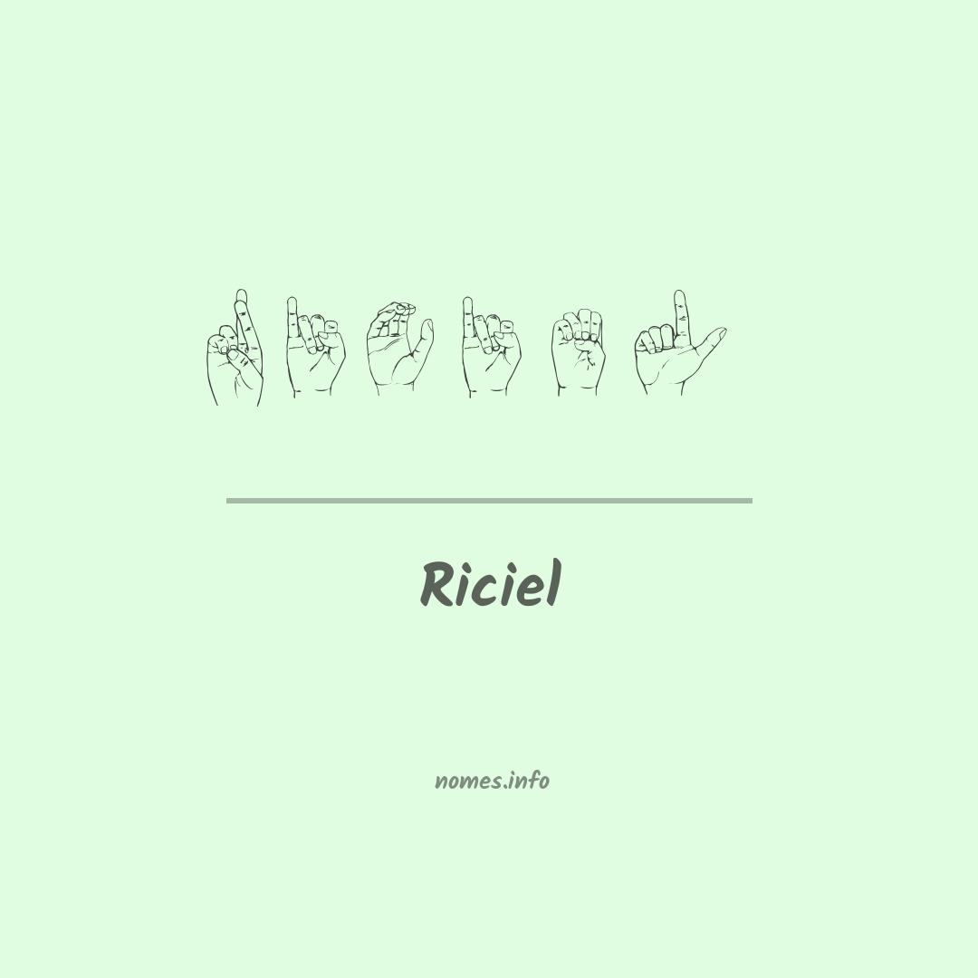 Riciel em Libras