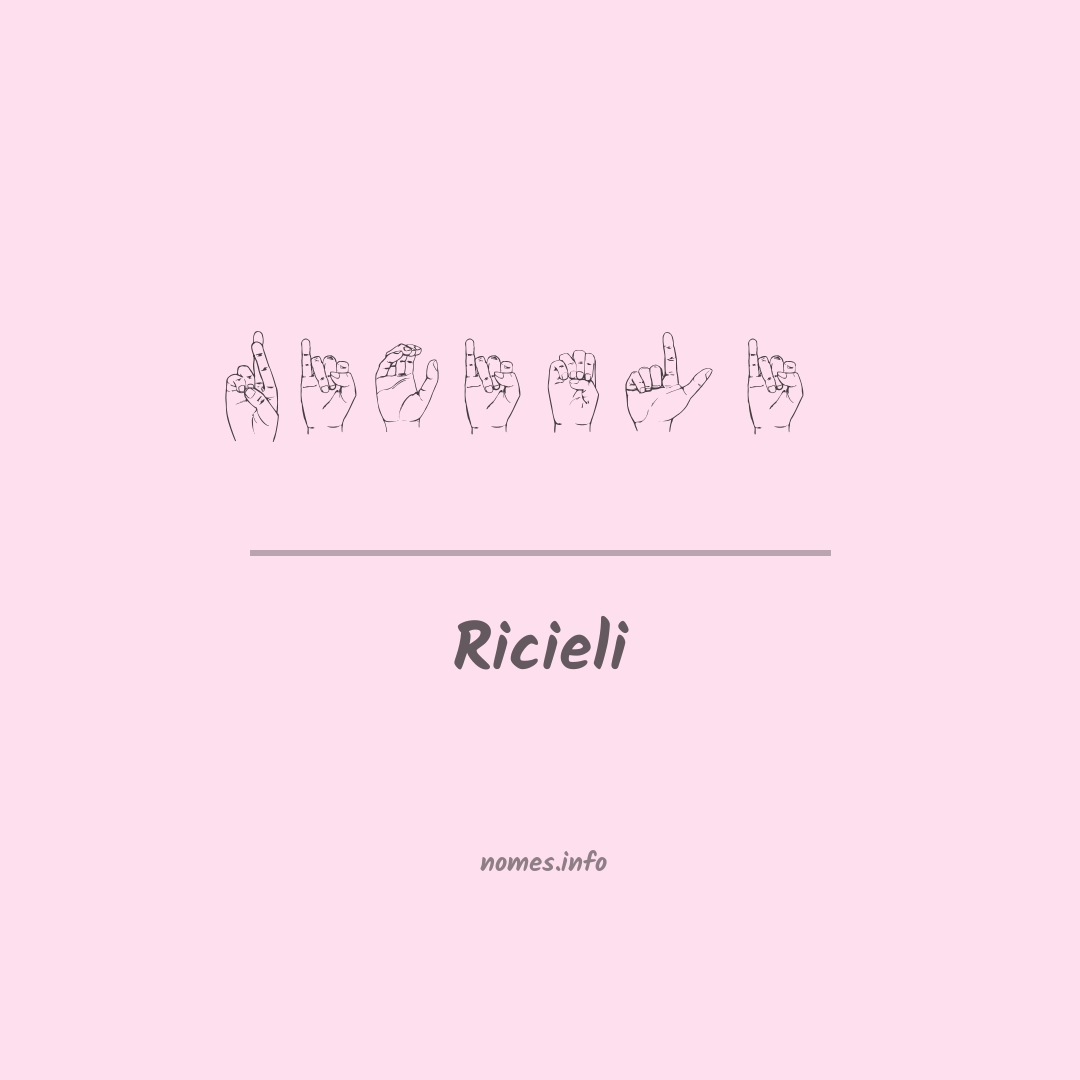 Ricieli em Libras