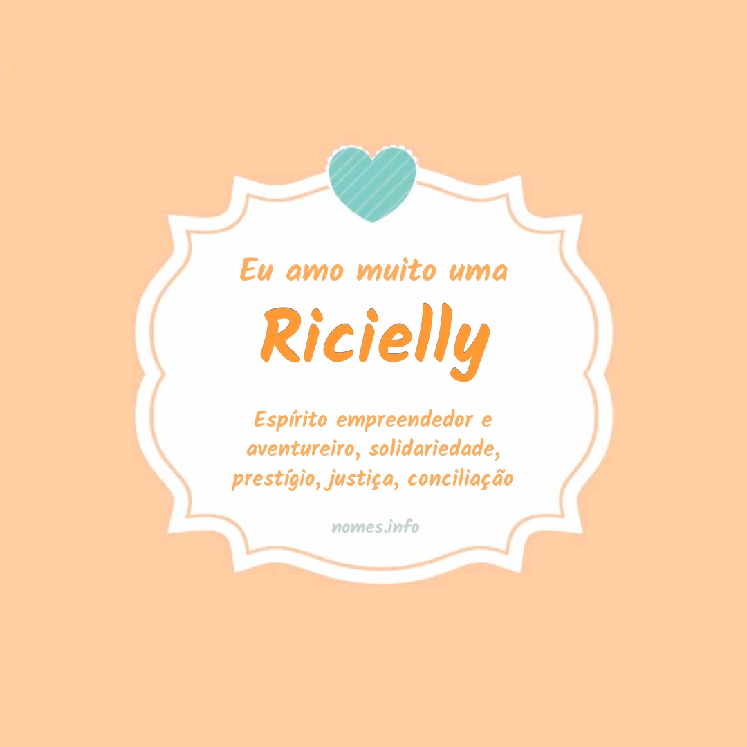 Eu amo muito Ricielly