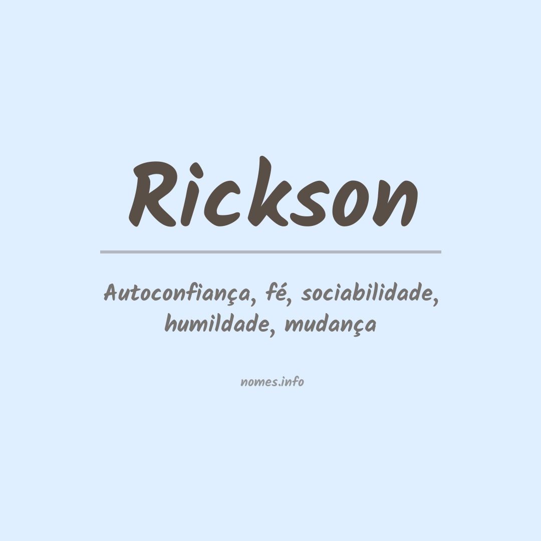 Significado do nome Rickson