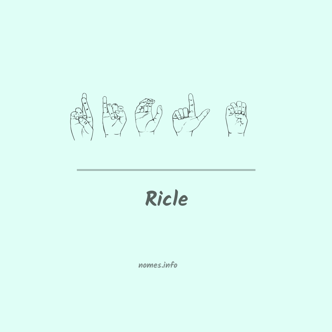 Ricle em Libras