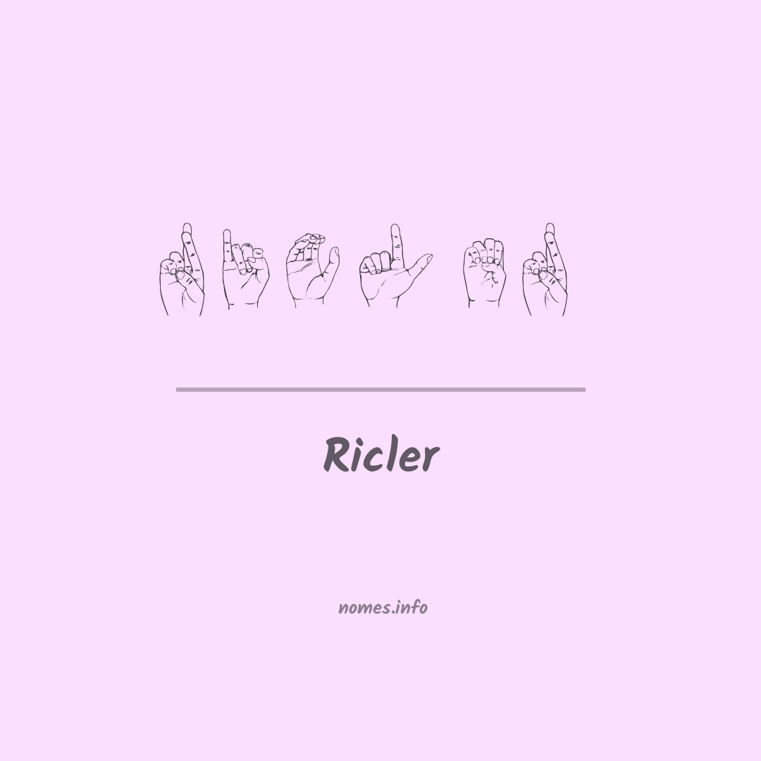 Ricler em Libras