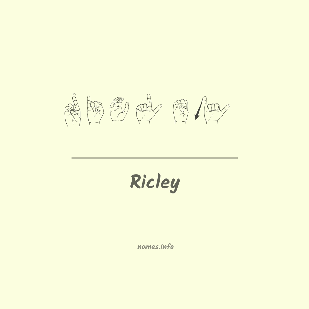 Ricley em Libras
