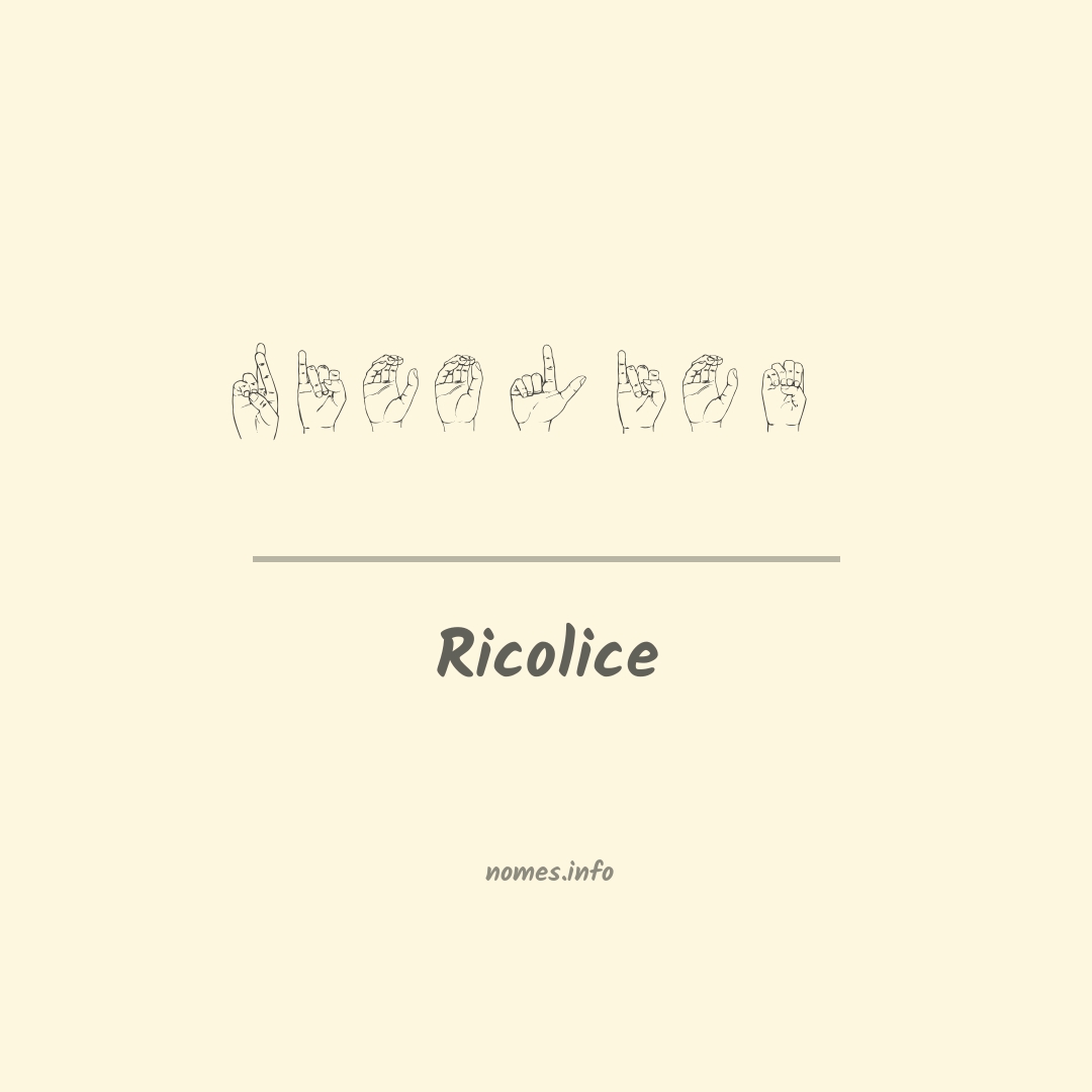 Ricolice em Libras