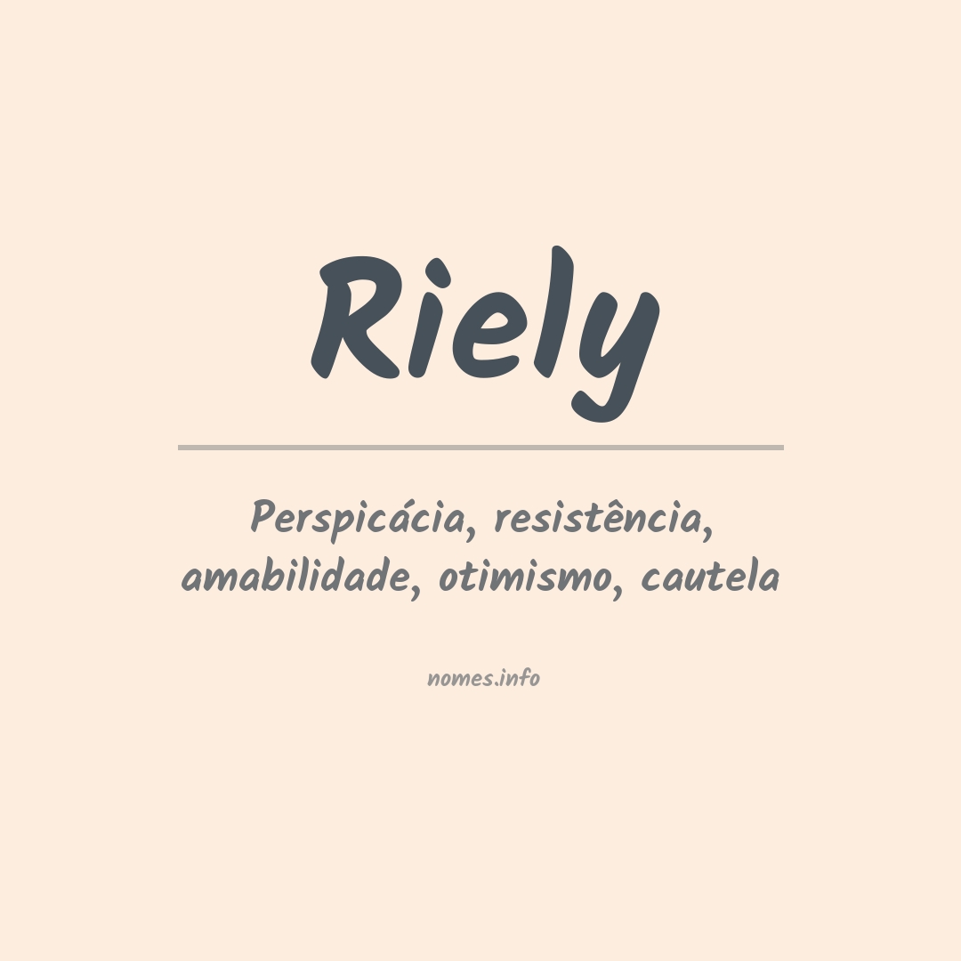 Significado do nome Riely