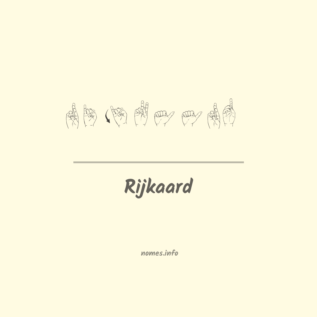 Rijkaard em Libras