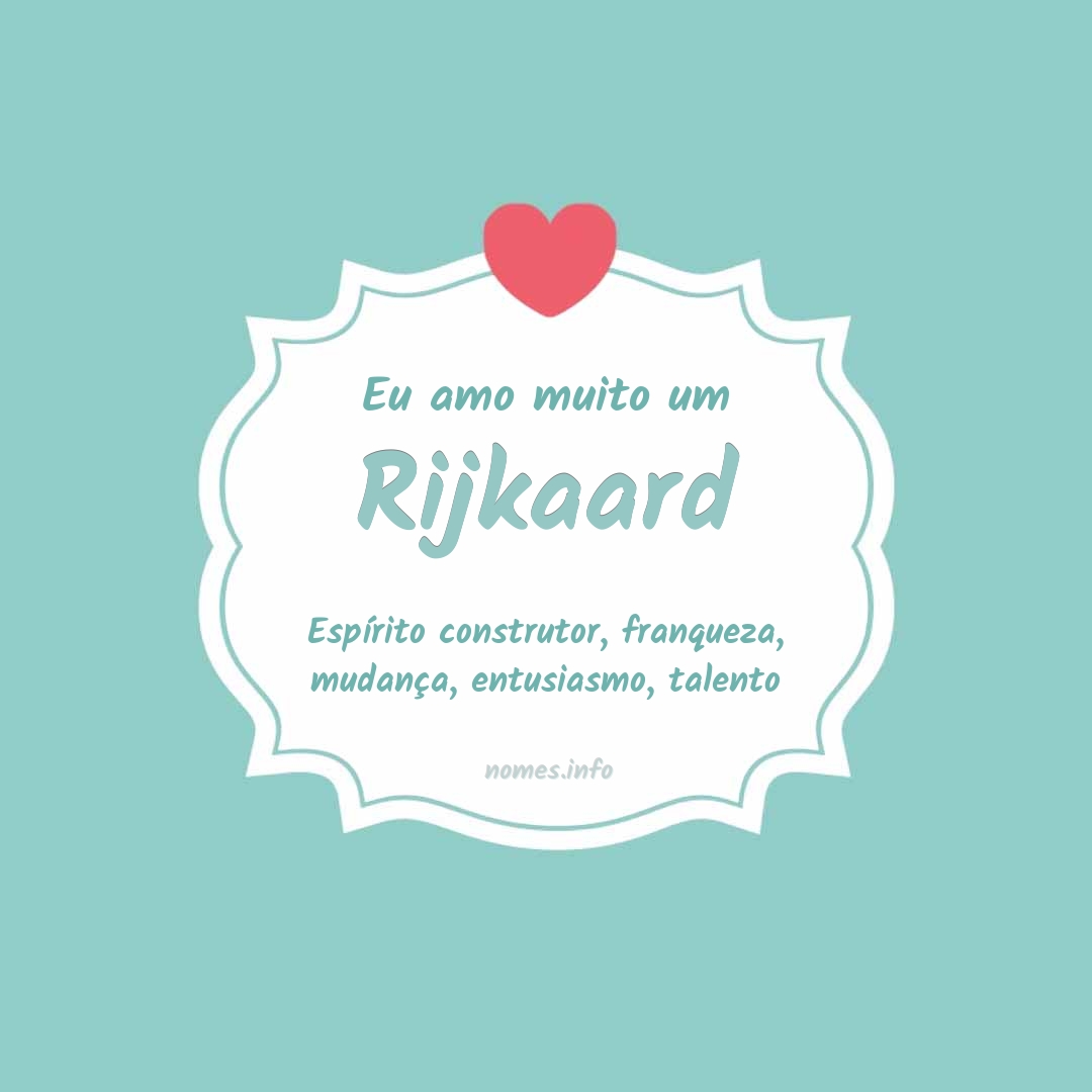 Eu amo muito Rijkaard