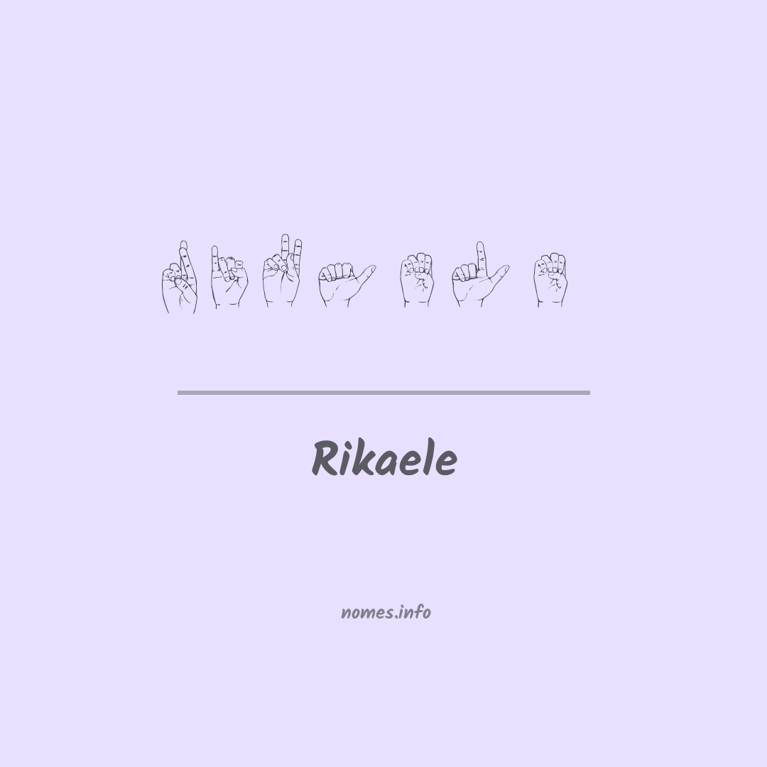 Rikaele em Libras
