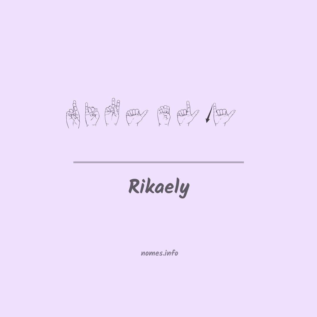 Rikaely em Libras