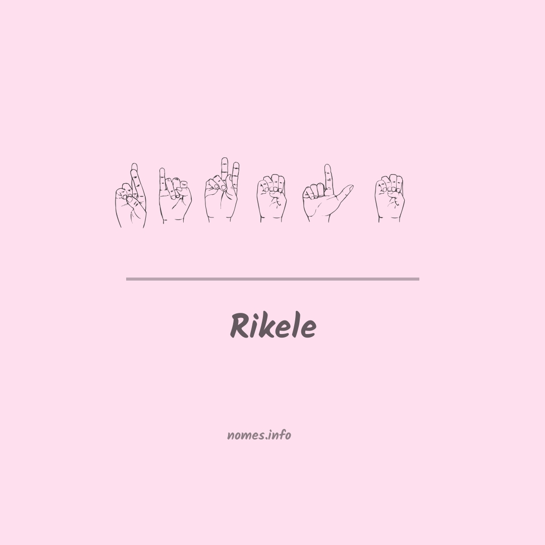Rikele em Libras
