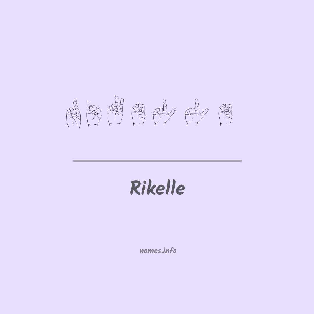 Rikelle em Libras Rikelle em Libras
