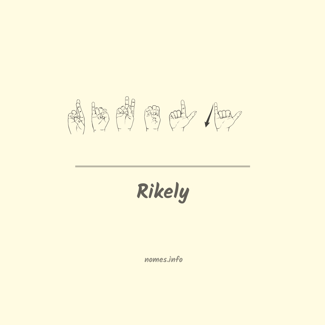 Rikely em Libras