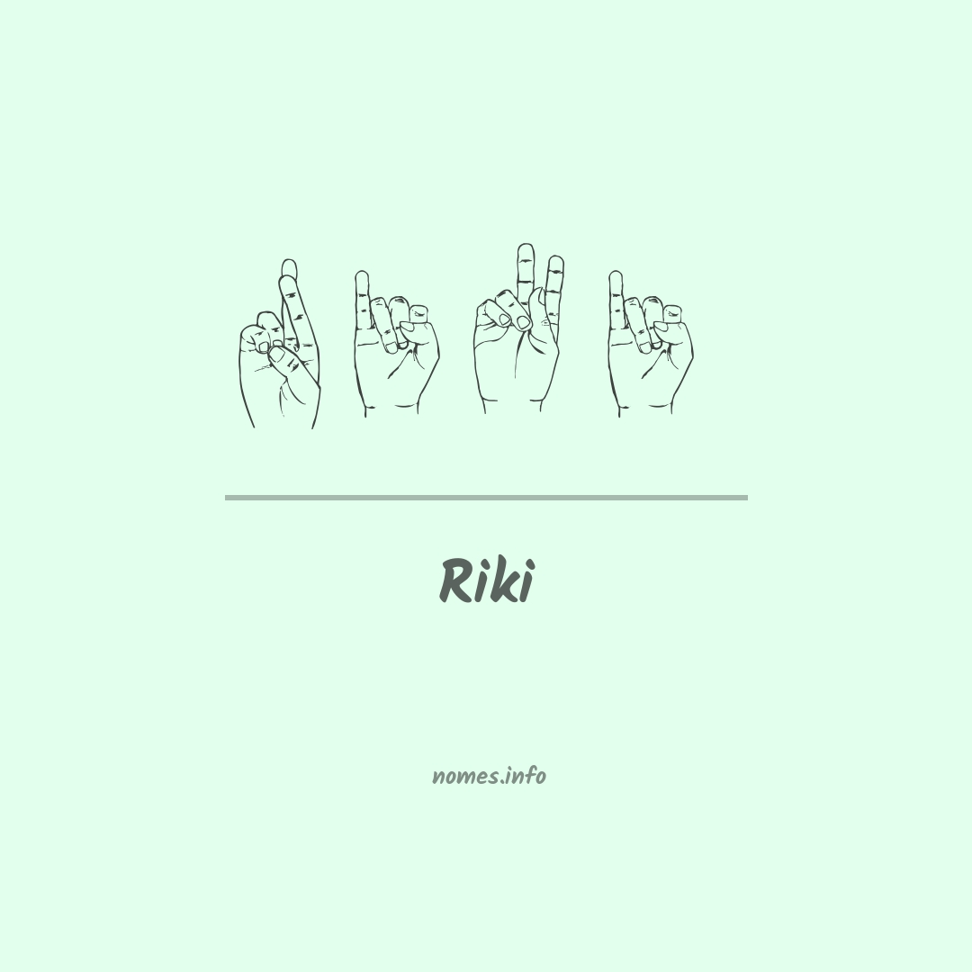 Riki em Libras