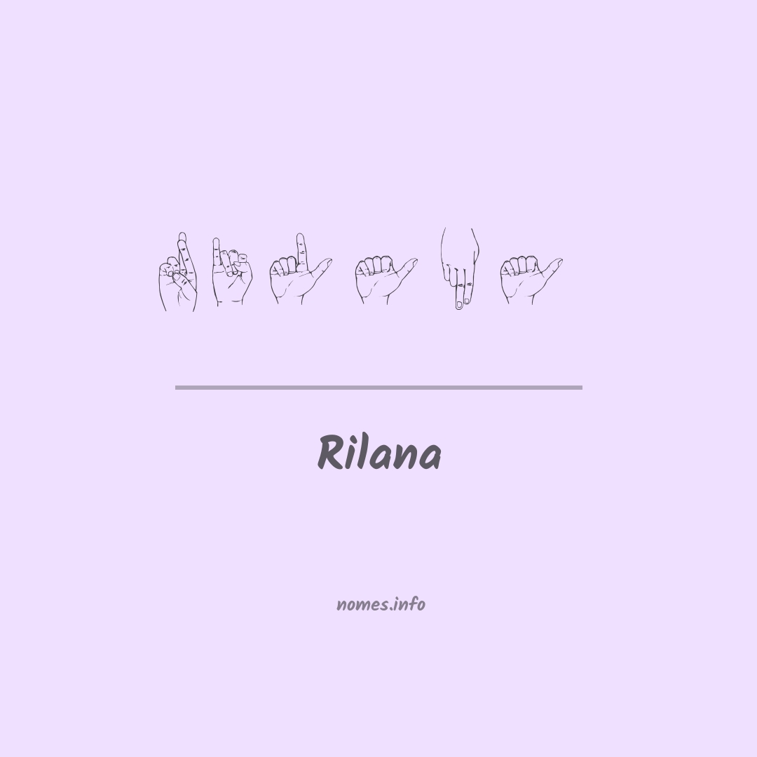 Rilana em Libras