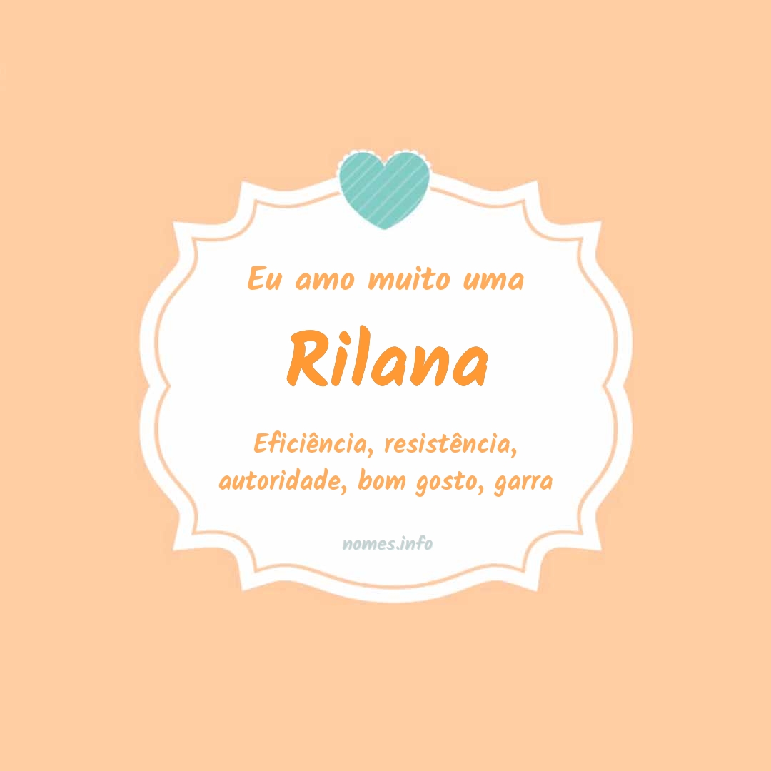 Eu amo muito Rilana