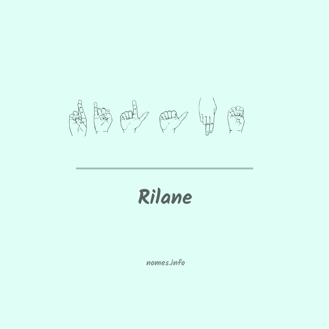 Rilane em Libras