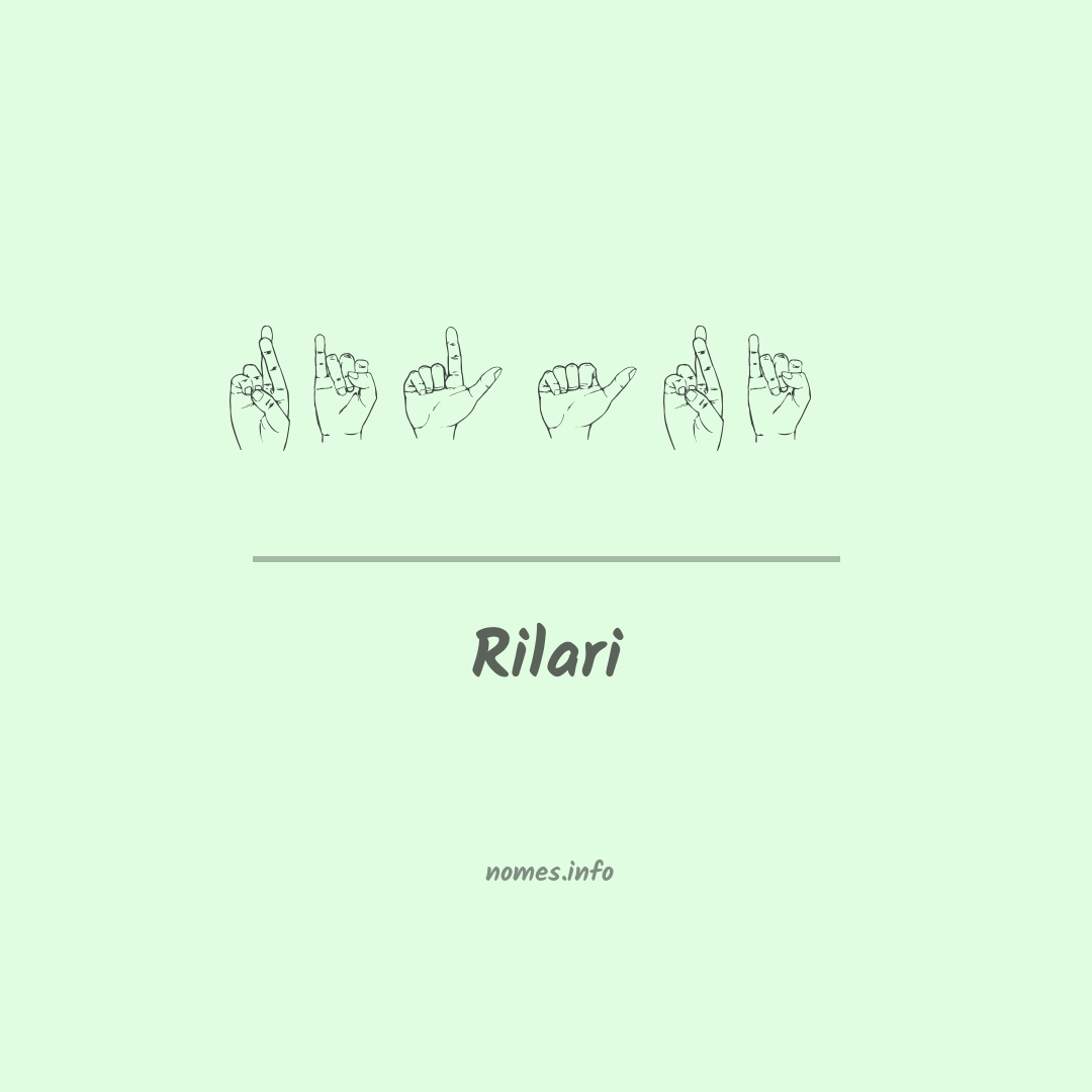 Rilari em Libras