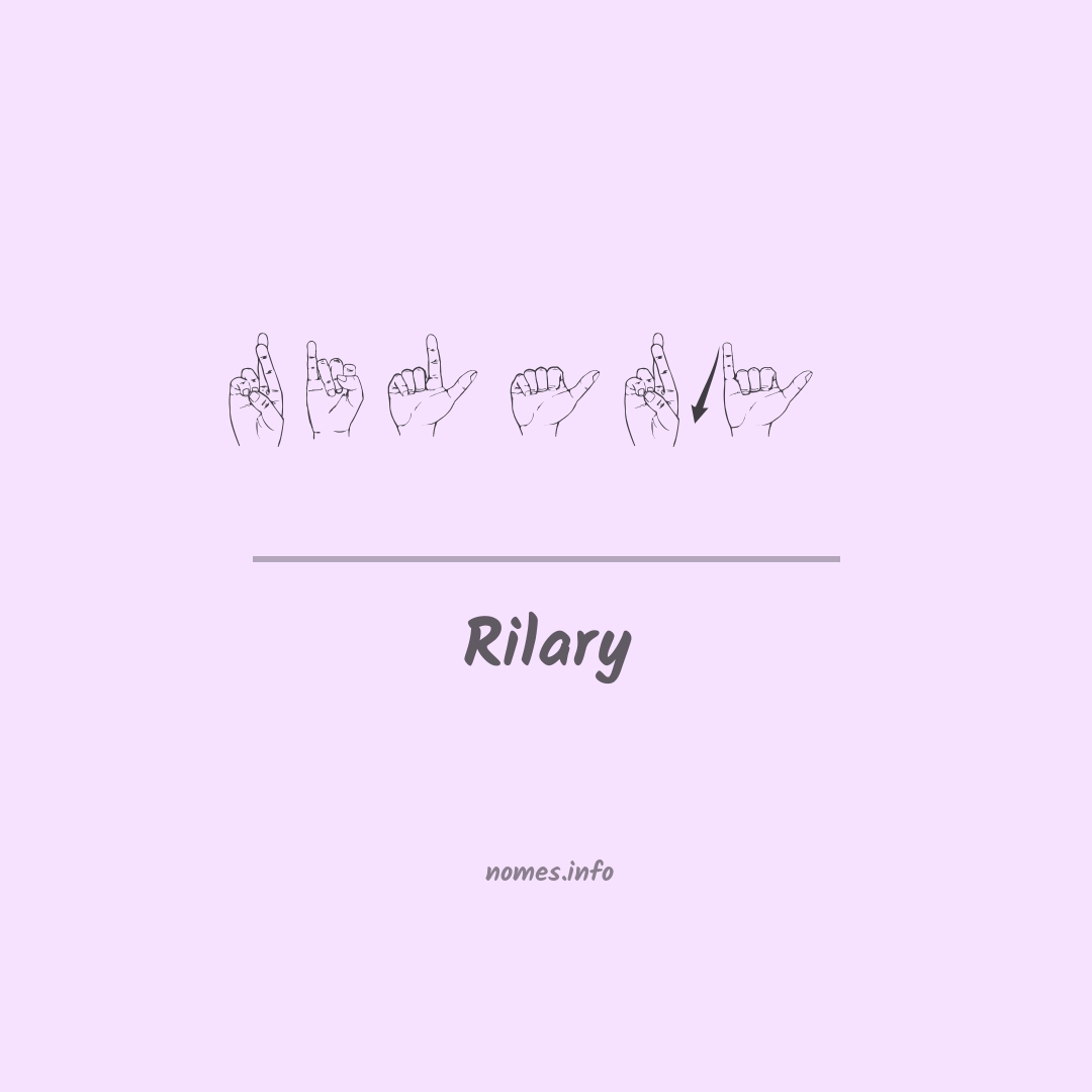 Rilary em Libras