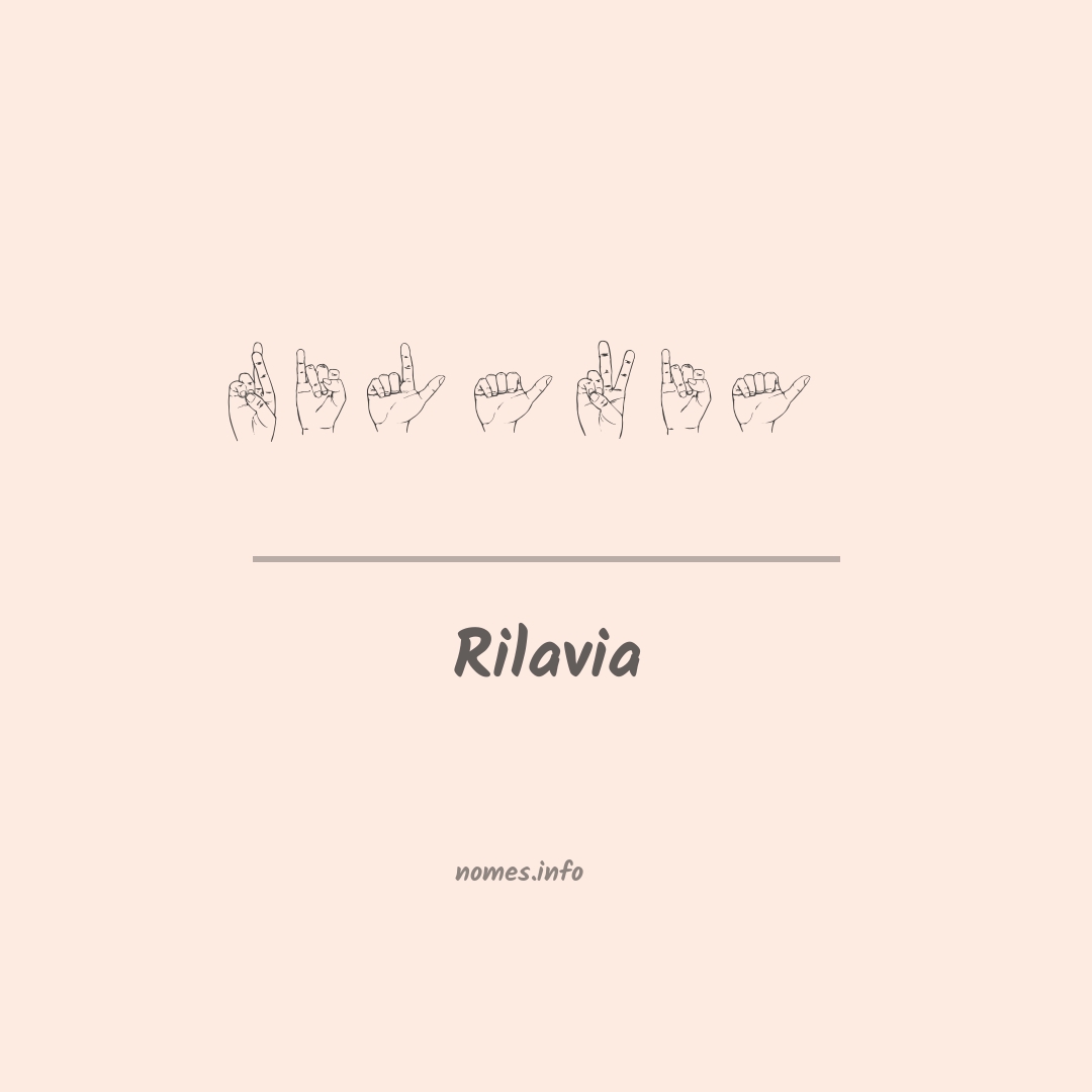 Rilavia em Libras