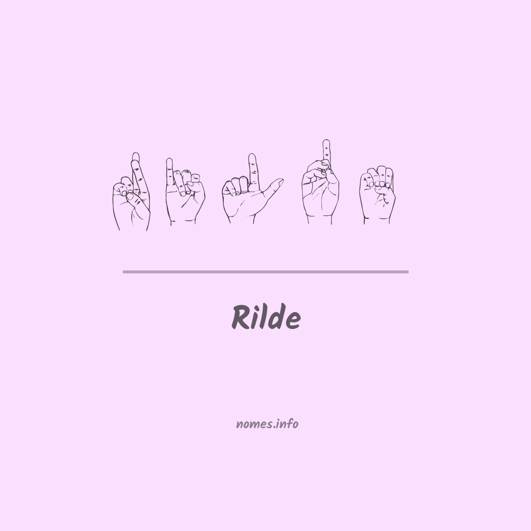 Rilde em Libras