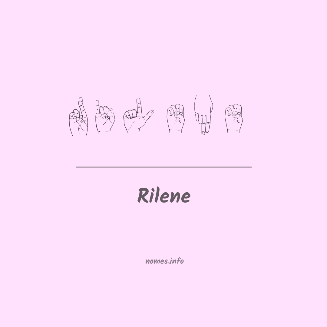 Rilene em Libras