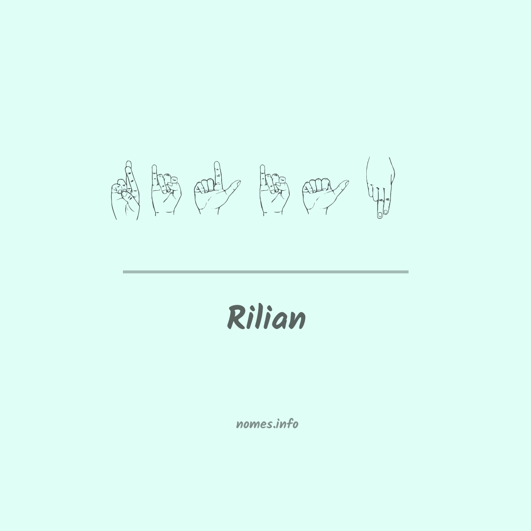 Rilian em Libras