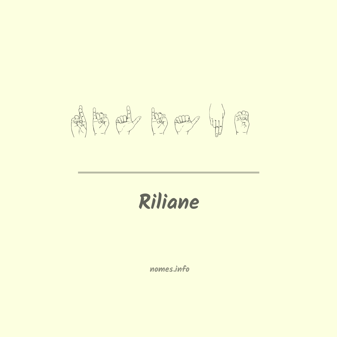 Riliane em Libras