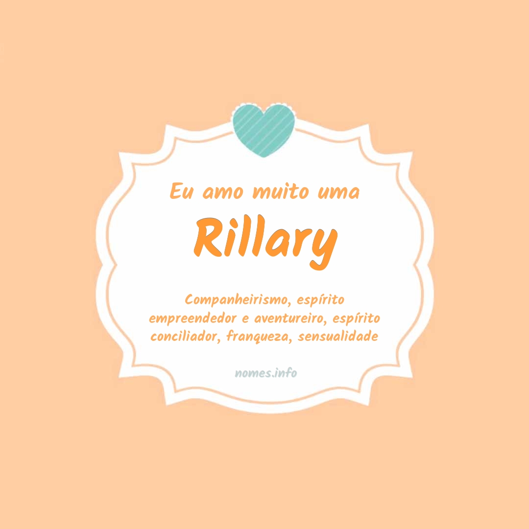 Eu amo muito Rillary