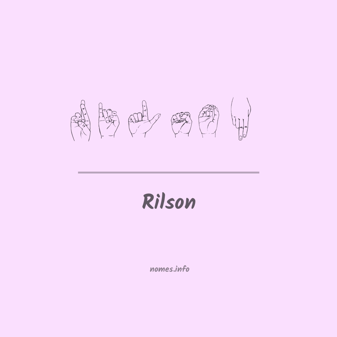 Rilson em Libras