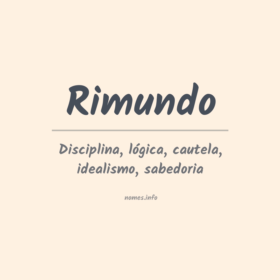 Significado do nome Rimundo