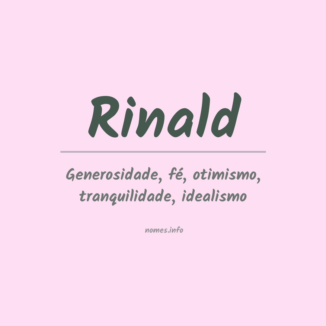 Significado do nome Rinald