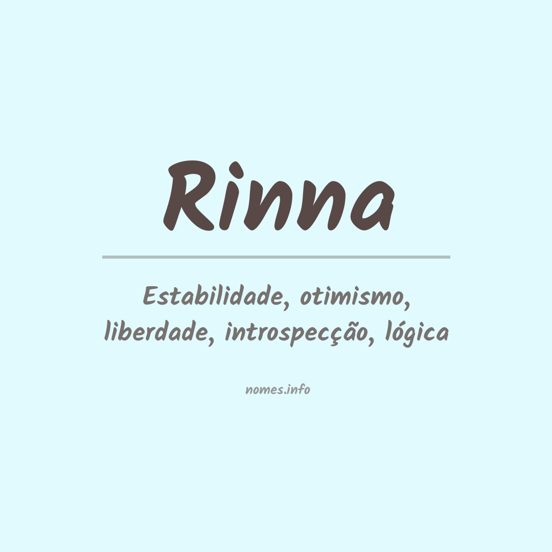 Significado do nome Rinna