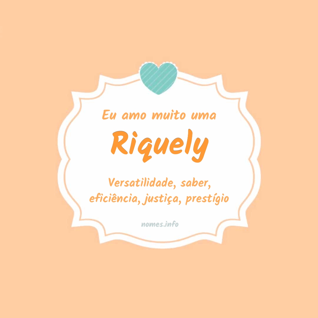 Eu amo muito Riquely