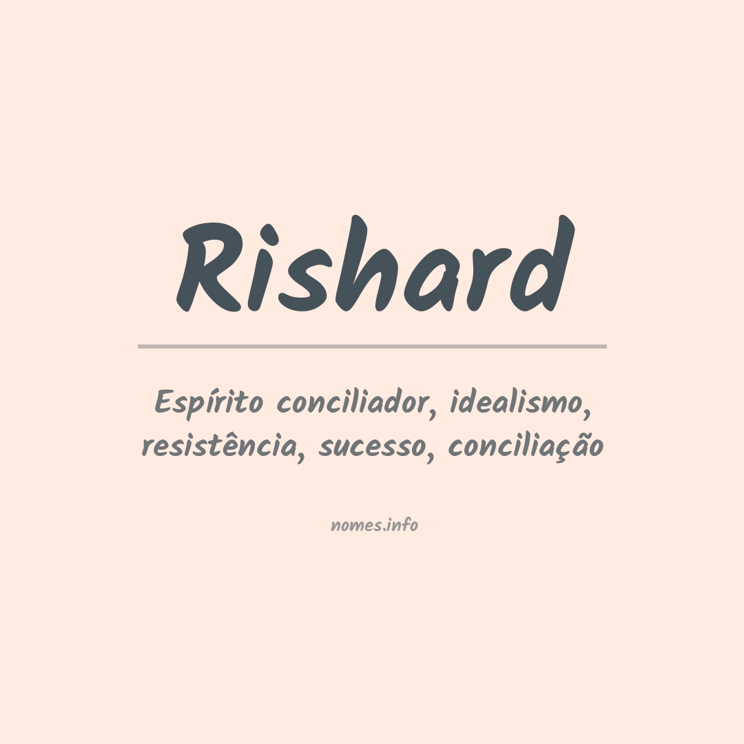 Significado do nome Rishard