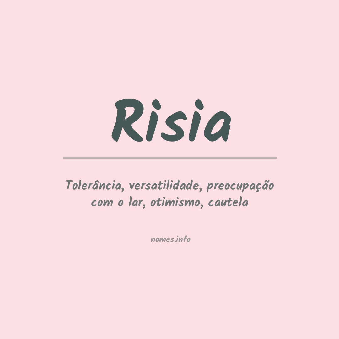 Significado do nome Risia