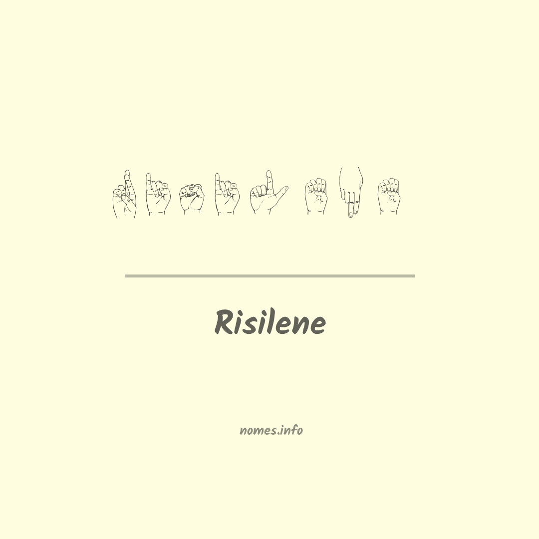 Risilene em Libras