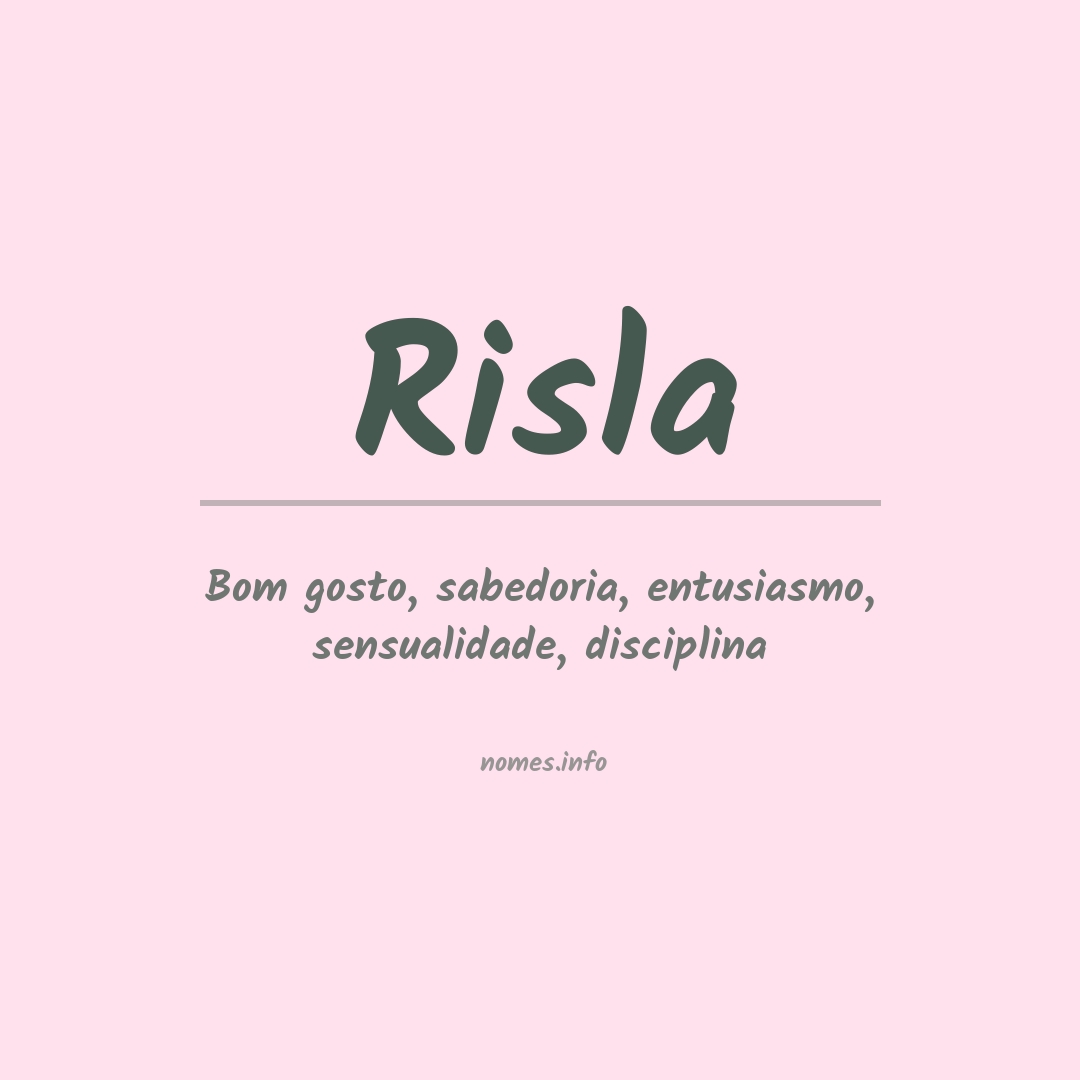 Significado do nome Risla