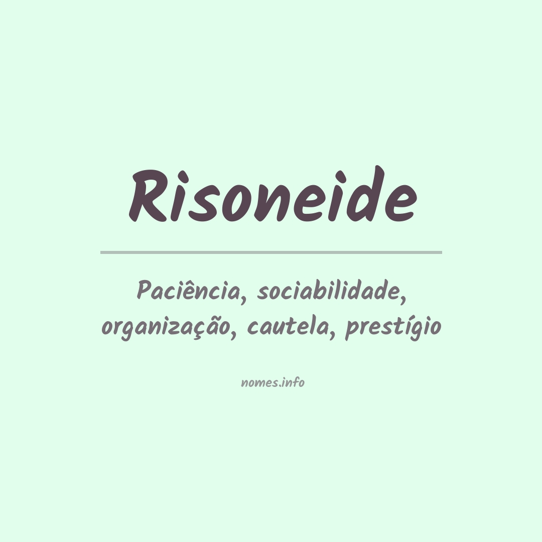 Significado do nome Risoneide