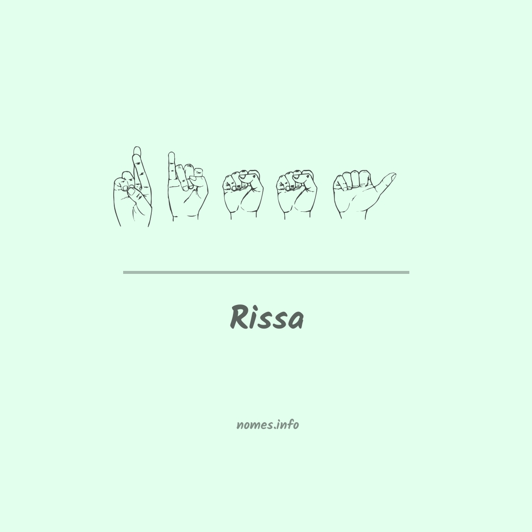 Rissa em Libras