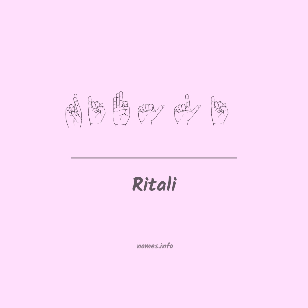 Ritali em Libras