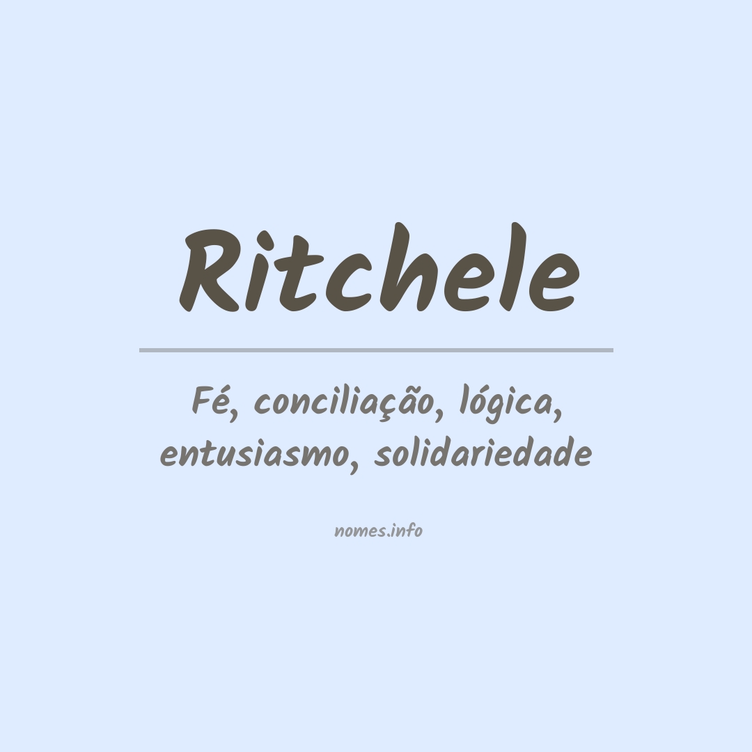 Significado do nome Ritchele