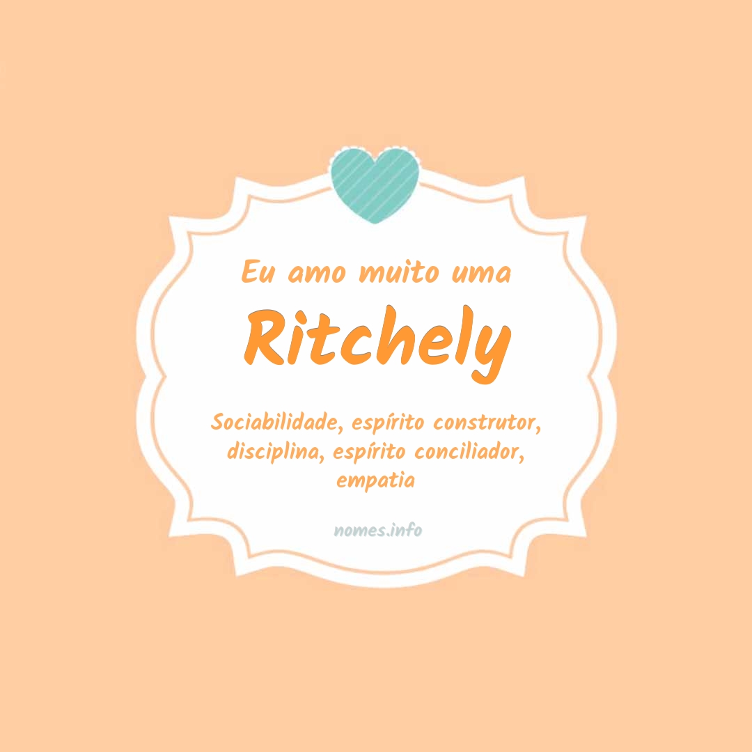 Eu amo muito Ritchely