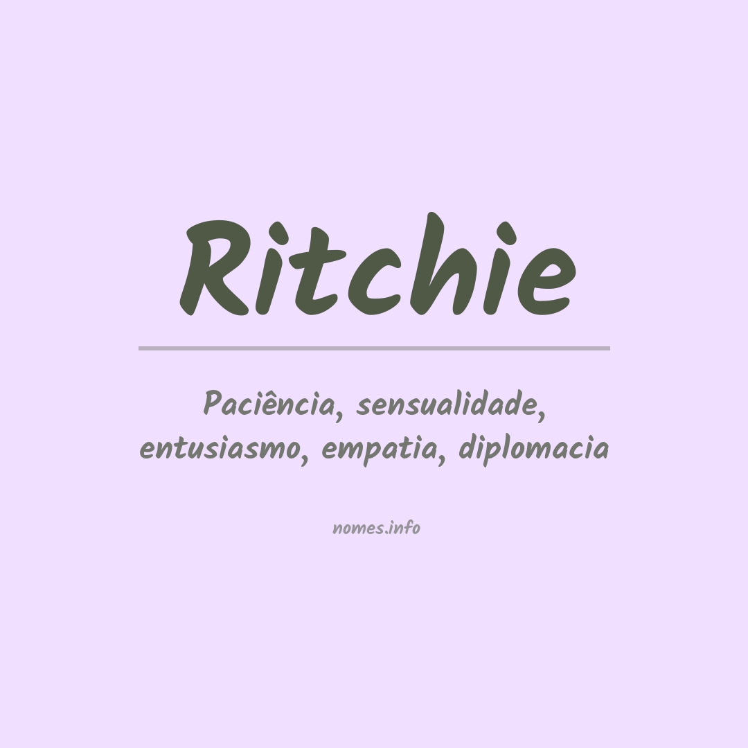 Significado do nome Ritchie