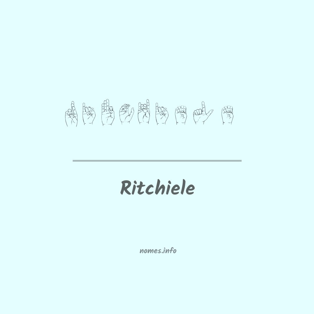 Ritchiele em Libras