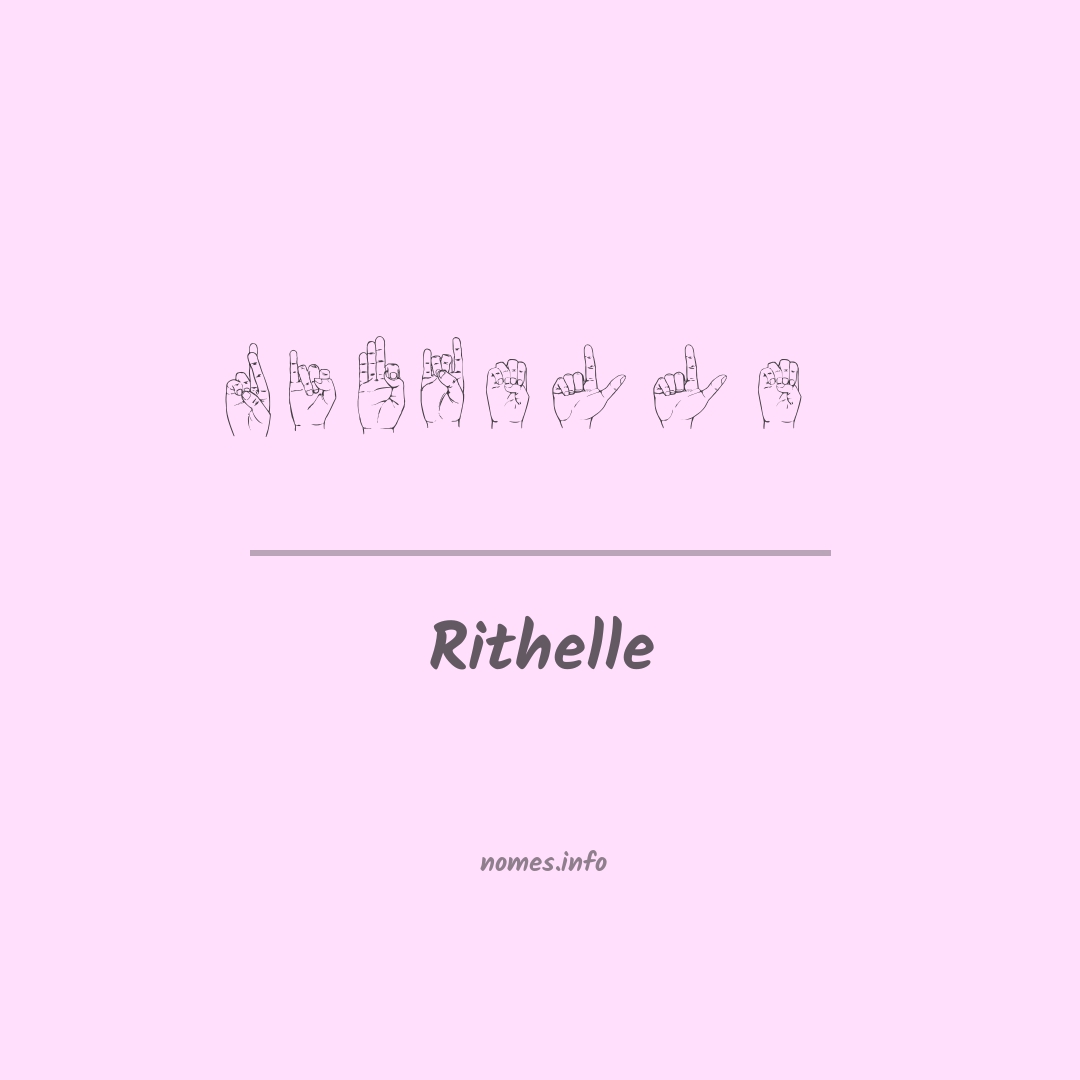 Rithelle em Libras