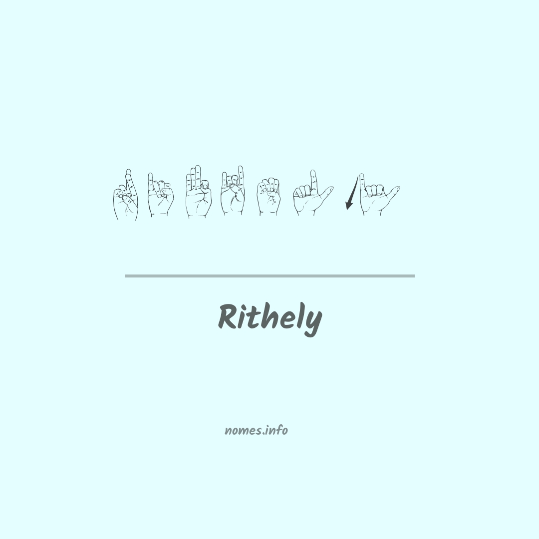 Rithely em Libras