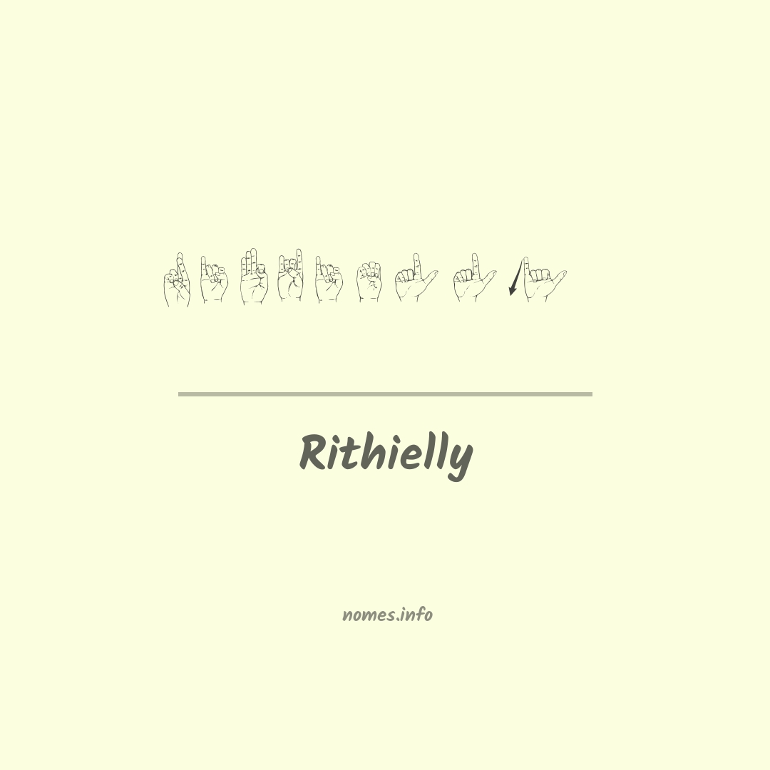 Rithielly em Libras