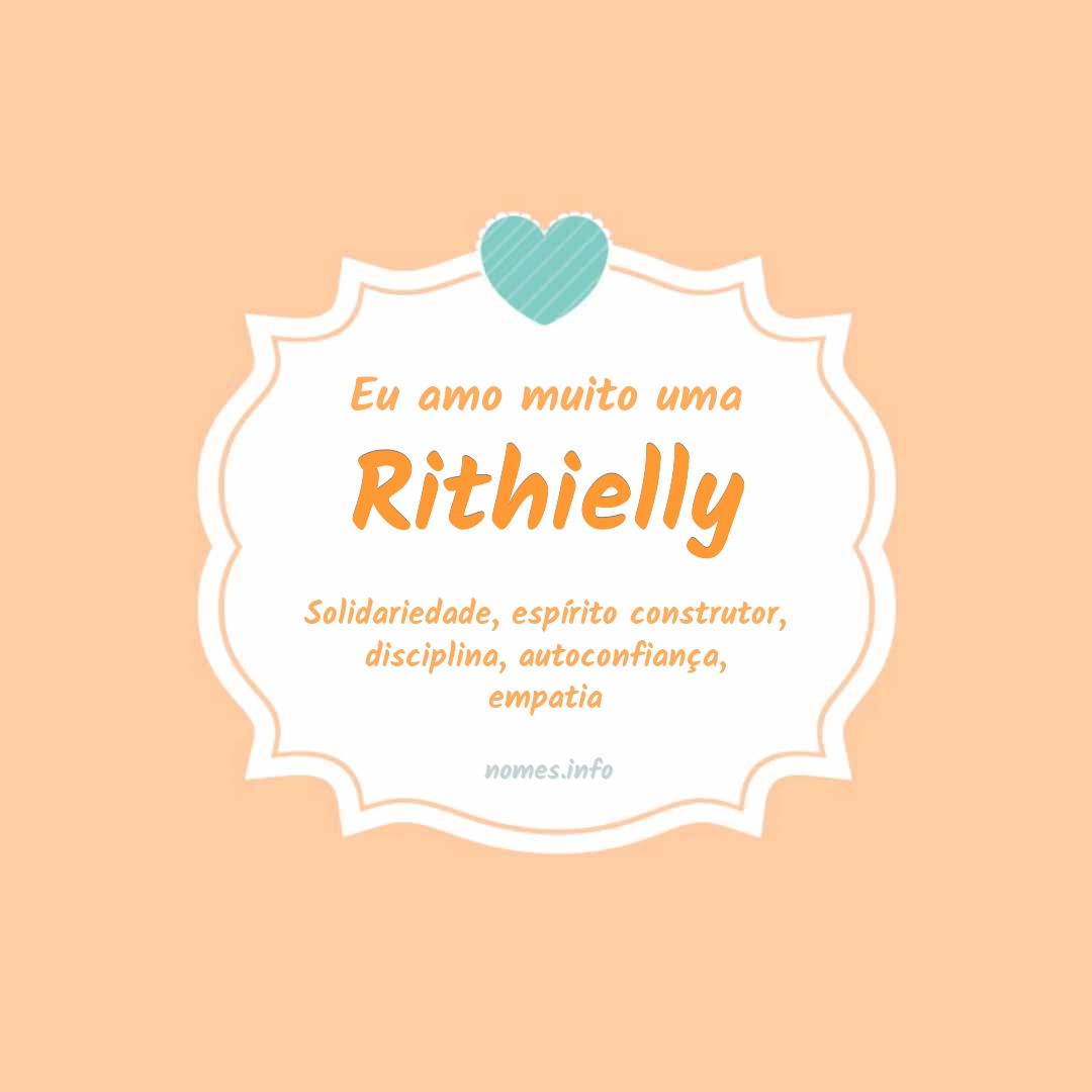 Eu amo muito Rithielly