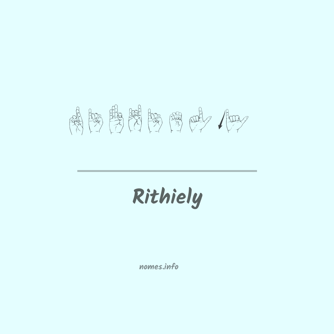 Rithiely em Libras